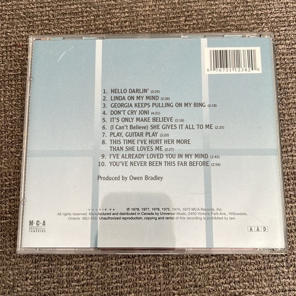 5/$25 The Very Best of Conway Twitty CD 70s Classic Country Music MCA Universal - Picture 2 of 5